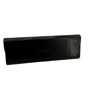 Saki Black Leather Sunglasses Eyeglasses Case